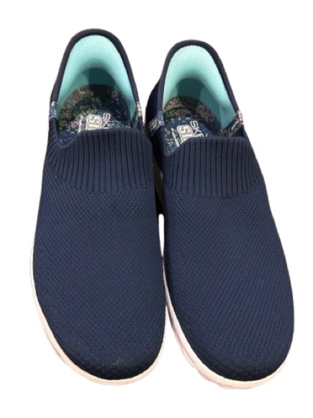 Skechers Slip-ins GOwalk Travel Shoes Tahiti Sunset Navy Comfort Stretch Size 10